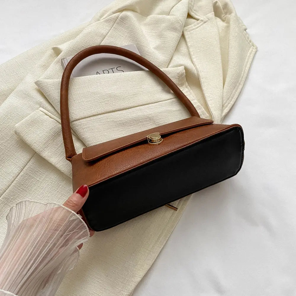 PU Leather Shoulder Bag - Fashorio