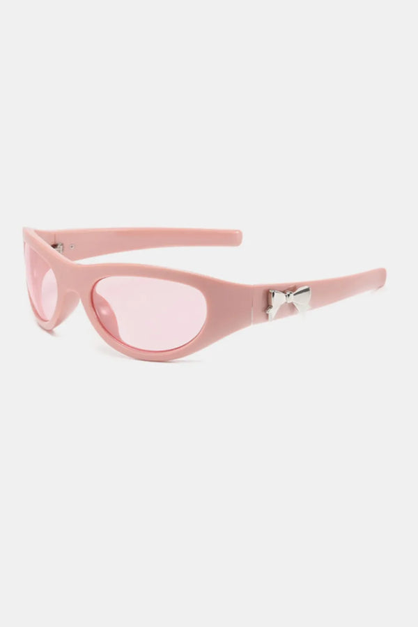 Polycarbonate Frame Cat-Eye Sunglasses Dusty Pink One Size - Fashorio