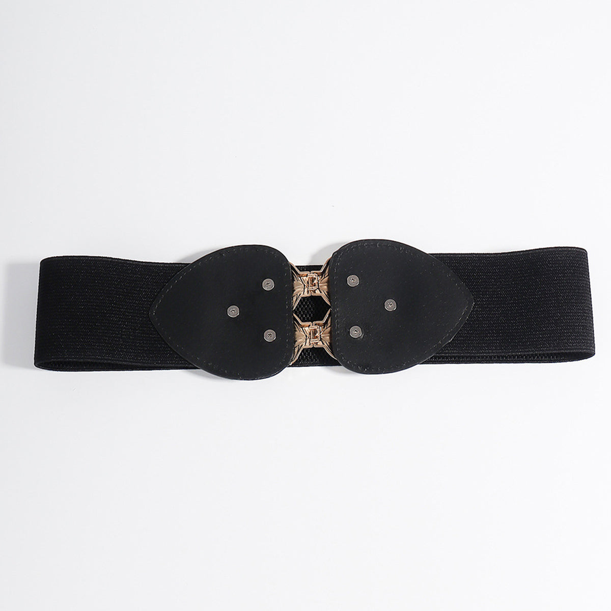 Alloy Leaf Buckle Elastic Belt - Fashorio