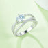1 Carat Moissanite 925 Sterling Silver Ring Silver - Fashorio