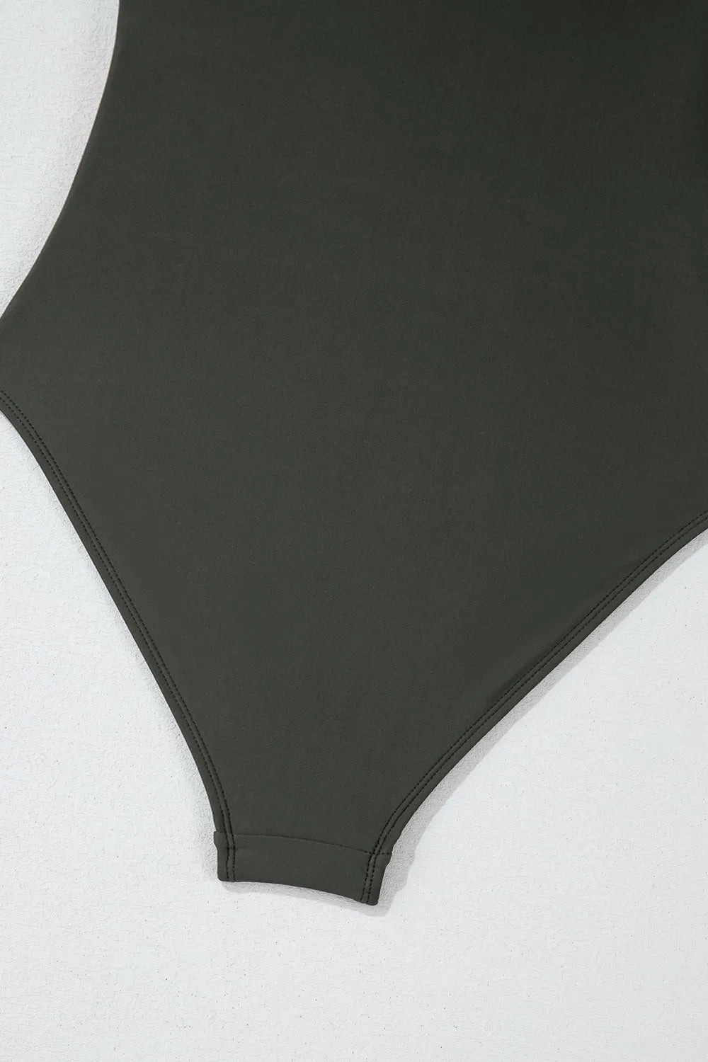 Color Block Padded Square Neck One Piece Swimsuit - Fashorio