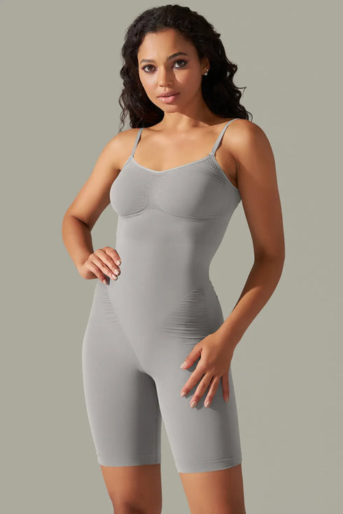 Spaghetti Strap Active Romper - Fashorio