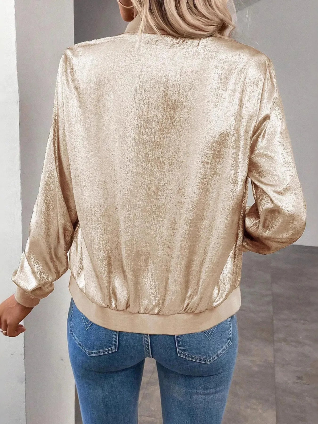 Thin Zip Up Long Sleeve Jacket – Lightweight Casual Outerwear - Fashorio