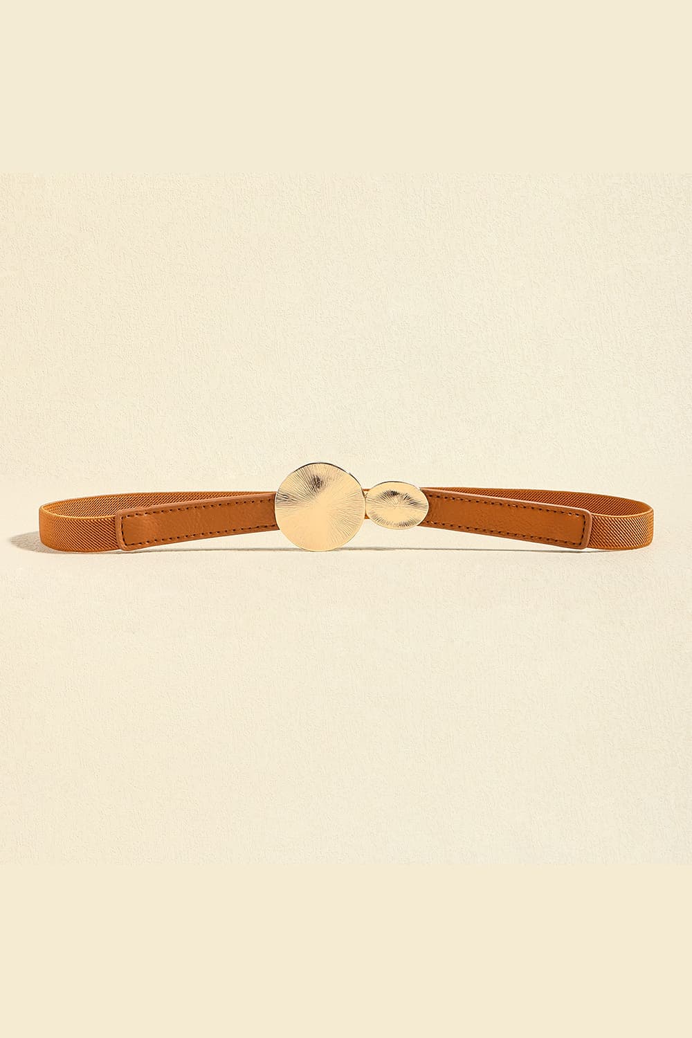 PU Leather Belt Caramel One Size - Fashorio