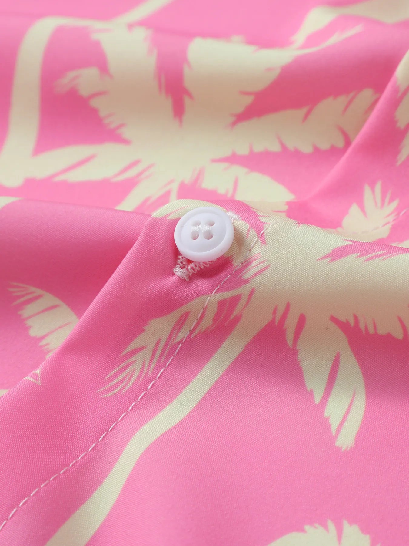 Men's Palm Tree Print Top and Shorts Summer Set - Fashorio