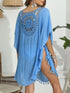 Tassel Crochet Round Neck Cover-Up - Fashorio