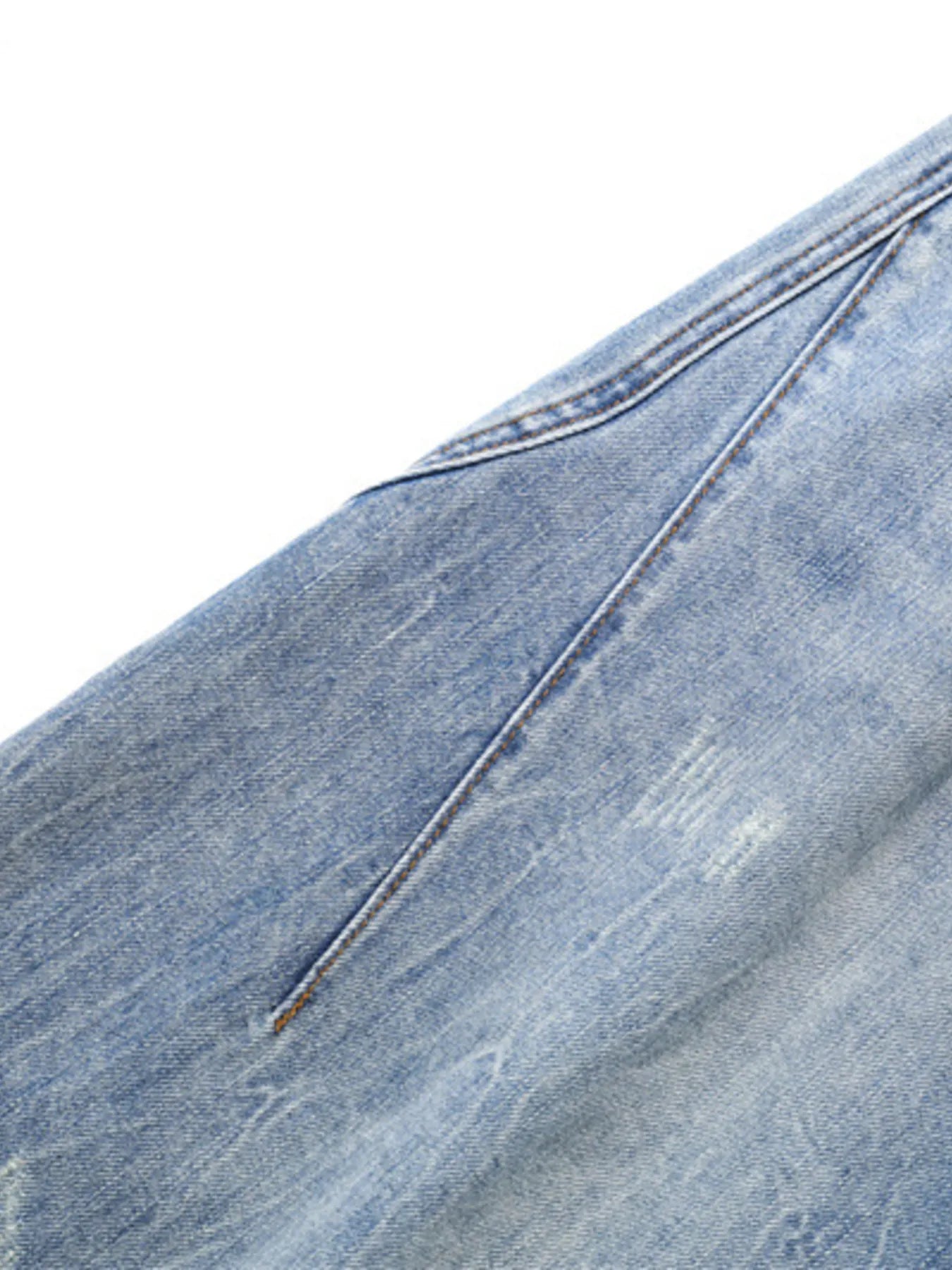 Men's Wide Leg Wash Denim Shorts - Fashorio