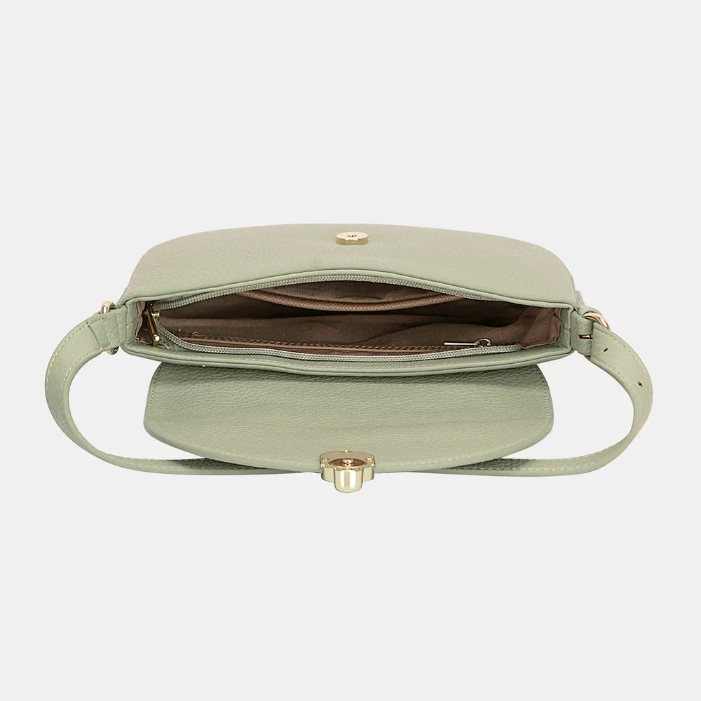 David Jones Metal Buckle Shoulder Bag - Fashorio
