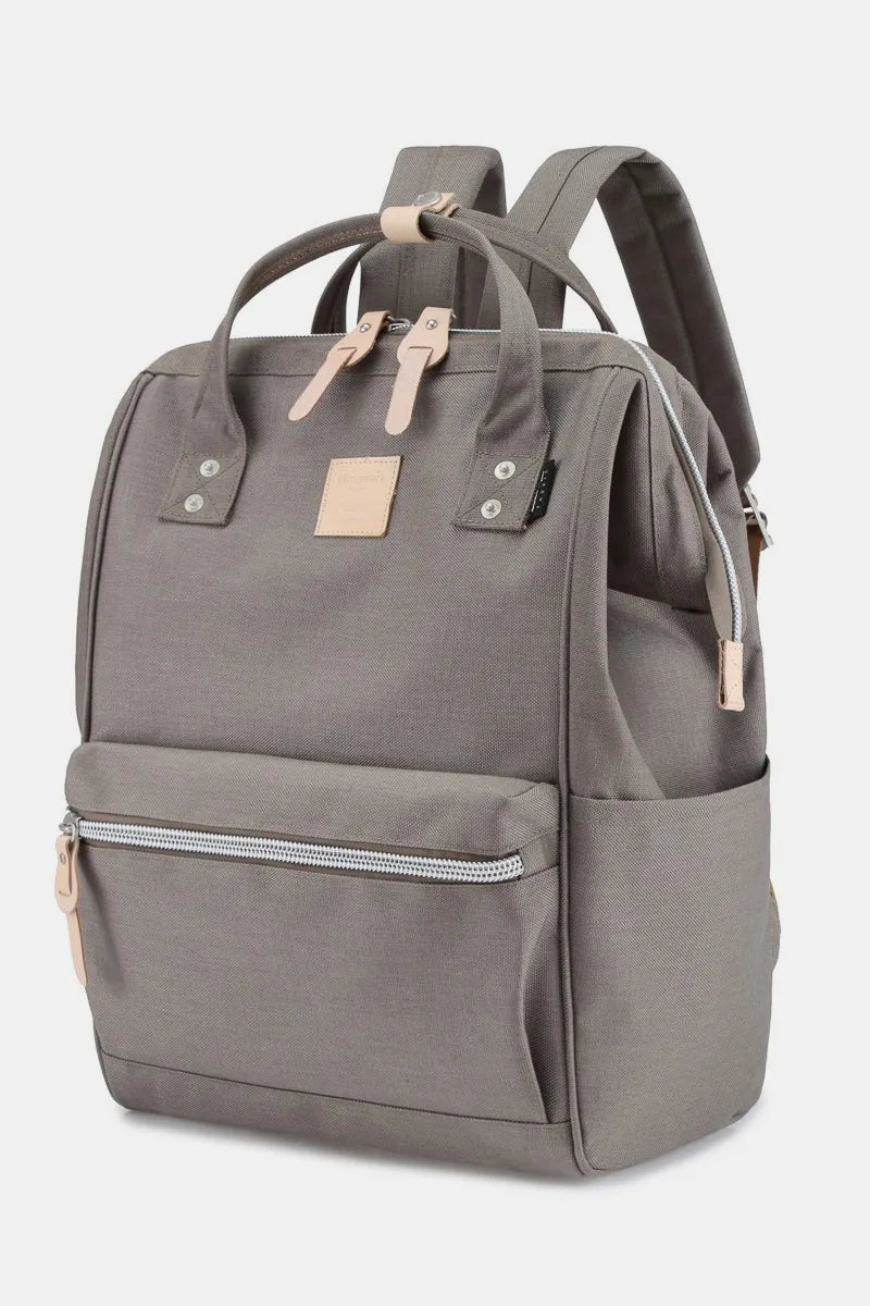 Himawari Waterproof Design Arcuate Shoulder Strap Backpack Bag with Handles Gray One Size - Fashorio