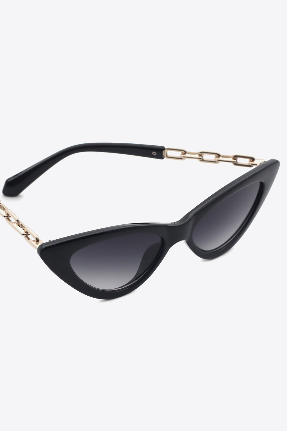 Chain Detail Cat-Eye Sunglasses - Fashorio