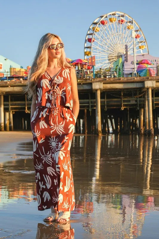 VERY J Printed Resort Midi Skirt - Fashorio