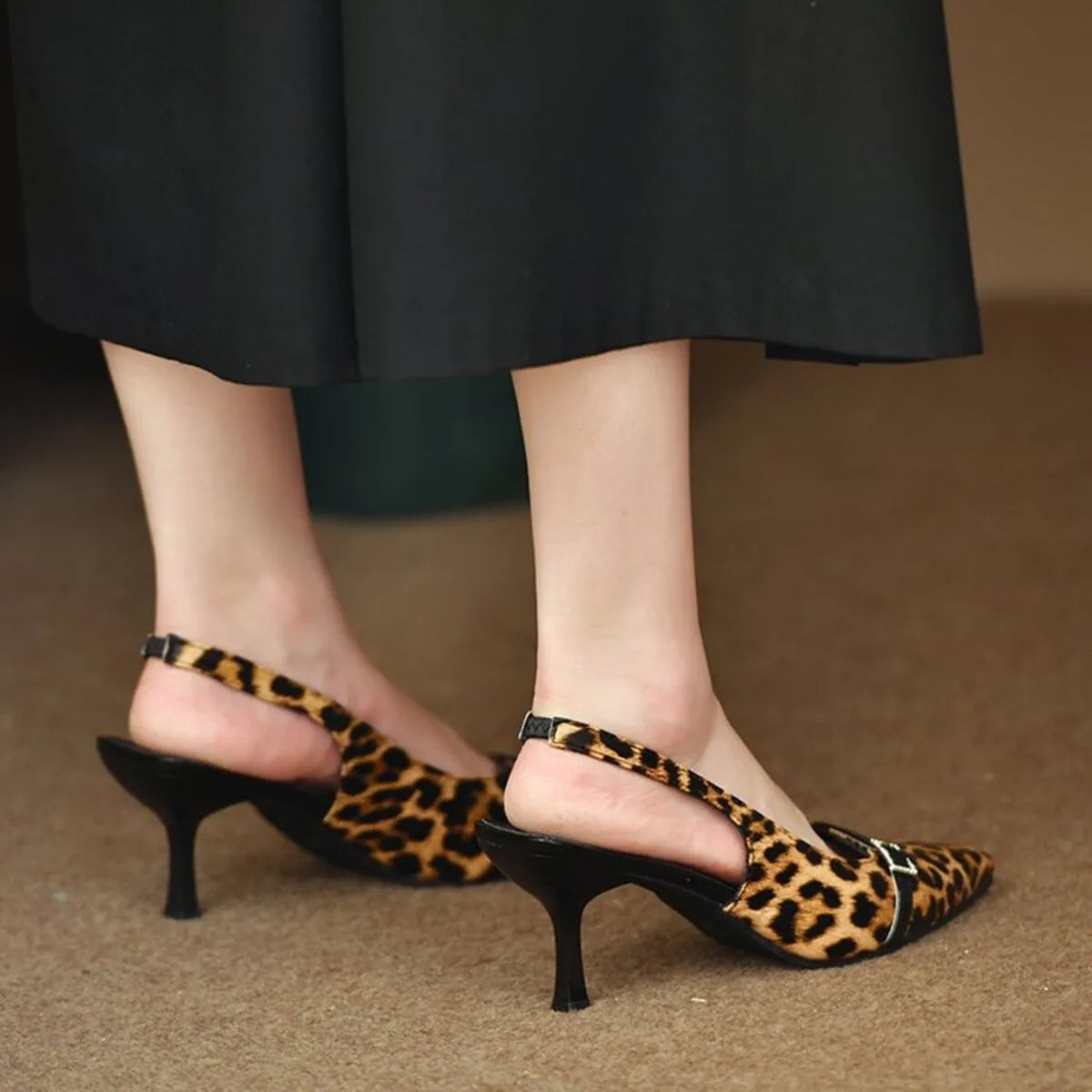 Pointed Toe Slingback Pumps - Fashorio
