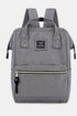Himawari Waterproof Canvas Backpack Bag with Side Pockets Dark Gray One Size - Fashorio