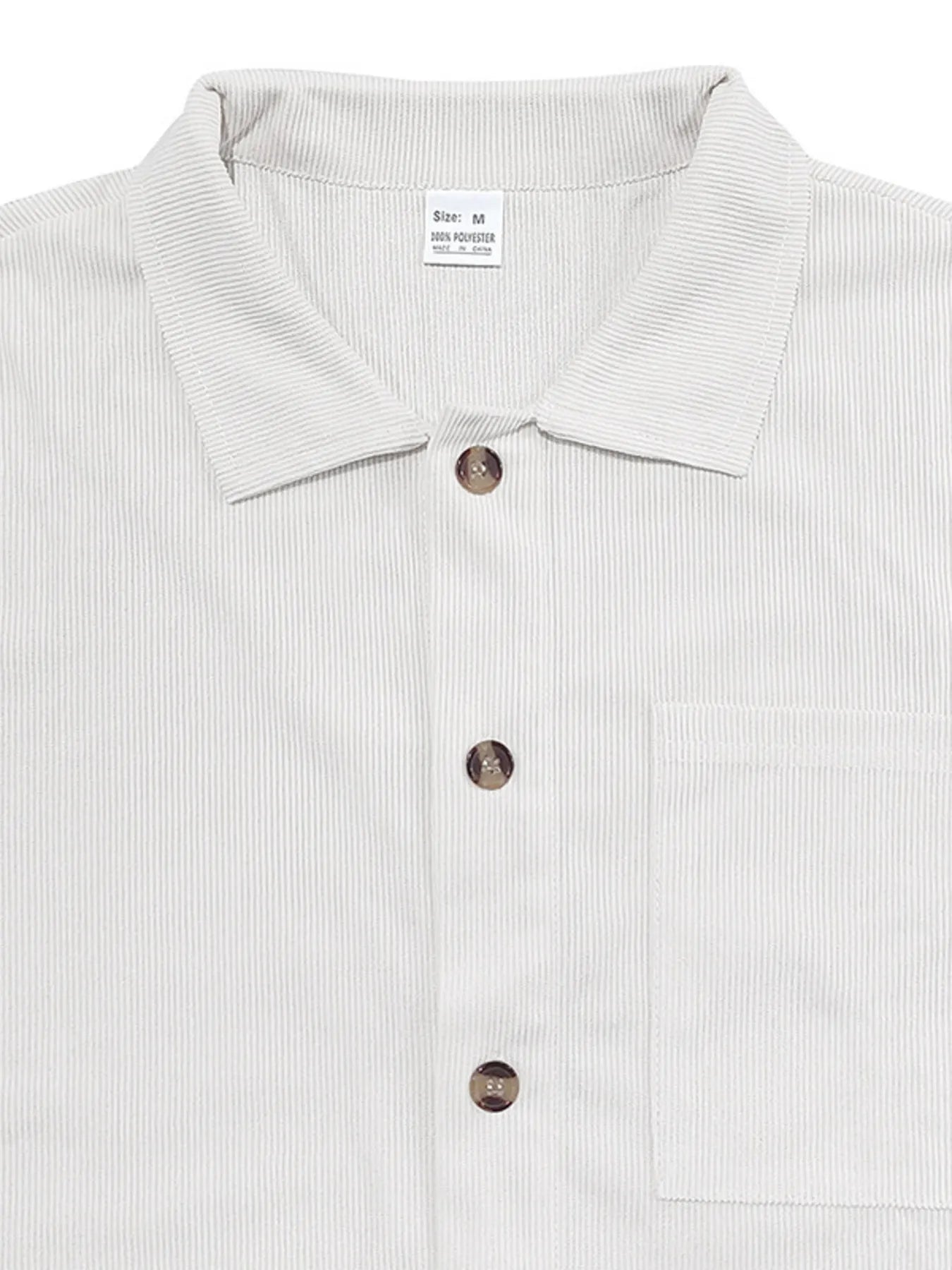 Men's Full Size Button Up Top and Shorts Set Plus Size - Fashorio