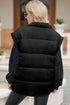 Zip Up Puffer Vest Coat with Pockets - Fashorio