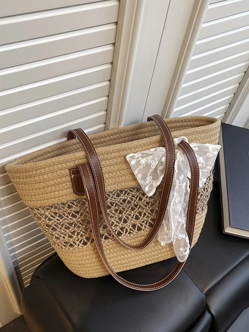 Woven Straw Shoulder Bag - Fashorio
