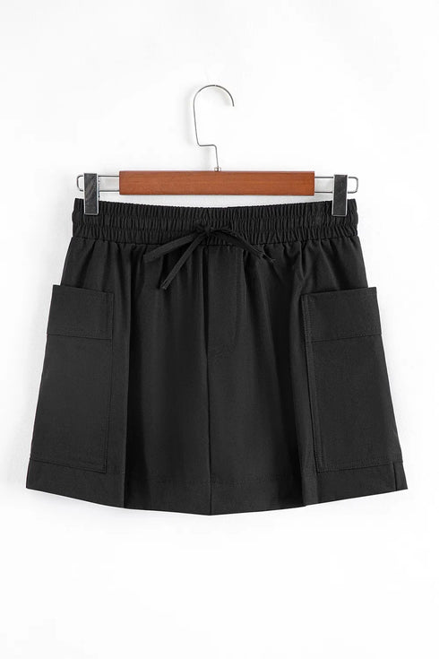 Cargo Pocket Elastic Waist Active Casual Skort - Fashorio