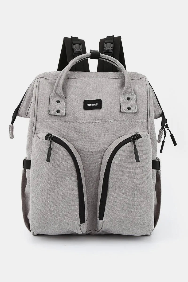 Himawari Waterproof Backpack Bag with Multilayer Pockets Gray One Size - Fashorio