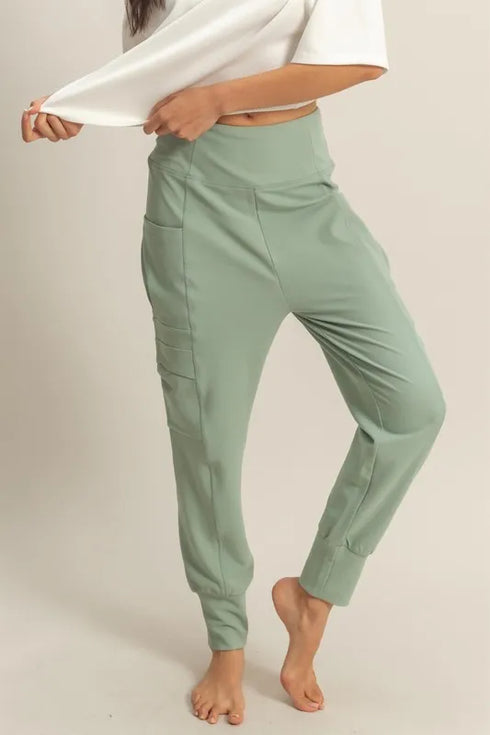 HYFVE High-Waist Pocket Detail Comfy Sweatpants - Fashorio