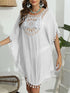 Tassel Crochet Round Neck Cover-Up - Fashorio