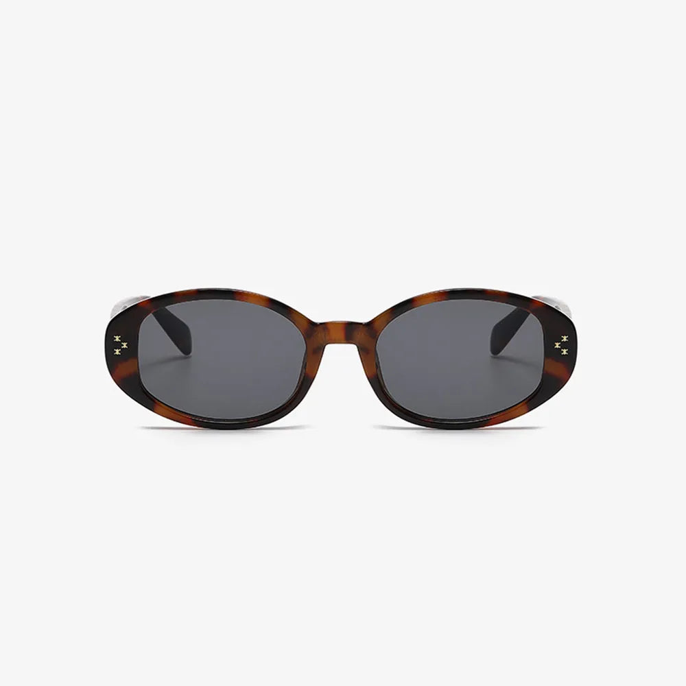 Polycarbonate Frame Oval Sunglasses Multicolor One Size - Fashorio