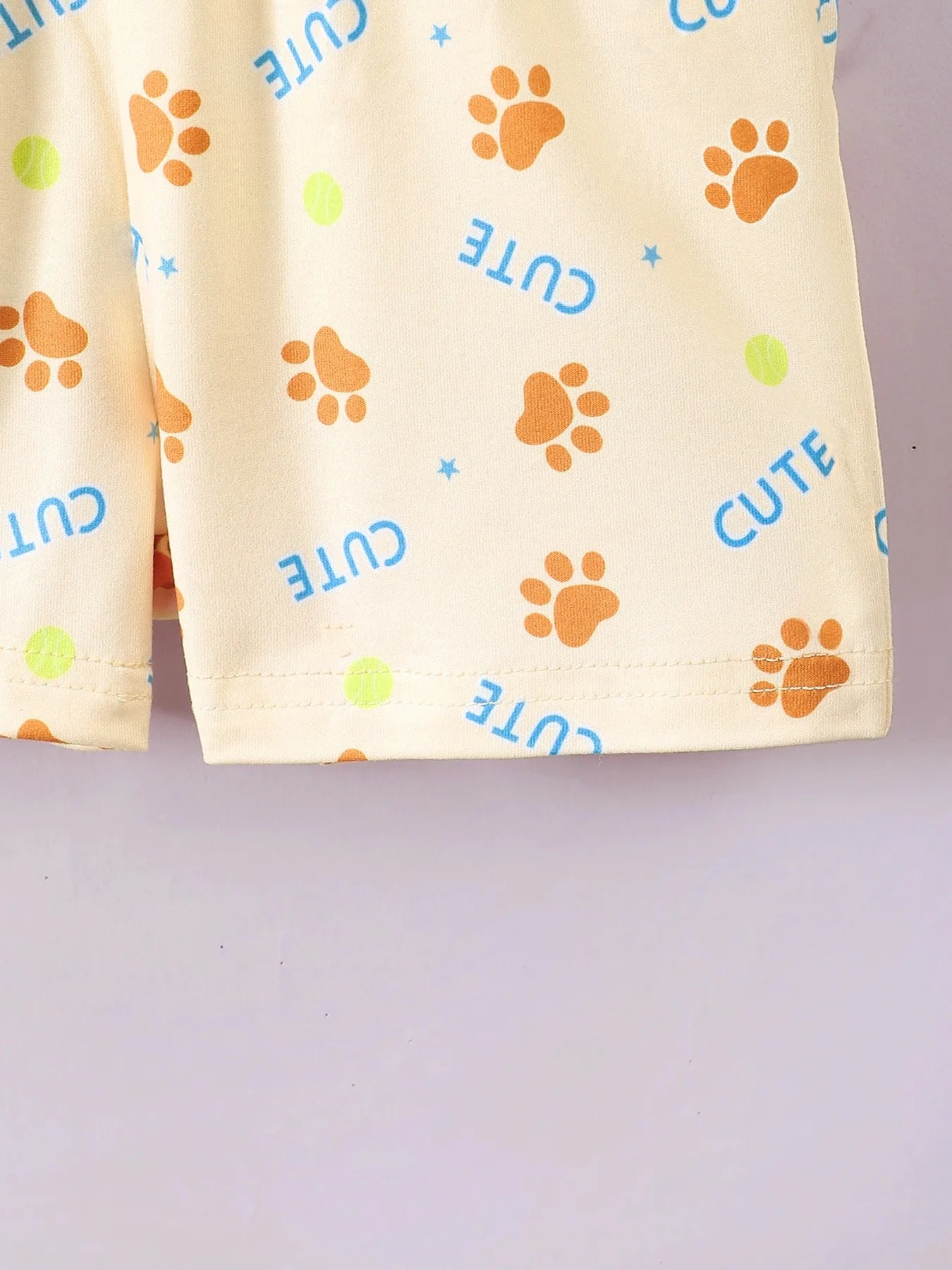 Children's Dog Short Sleeve Hoodie and Shorts Set - Fashorio