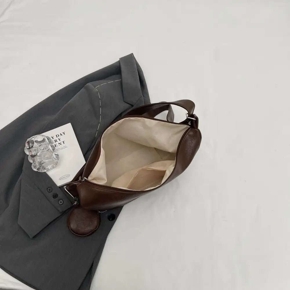 PU Leather Crossbody Bag with Small Purse - Fashorio