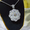 10 Carat Moissanite 925 Sterling Silver Necklace White One Size - Fashorio