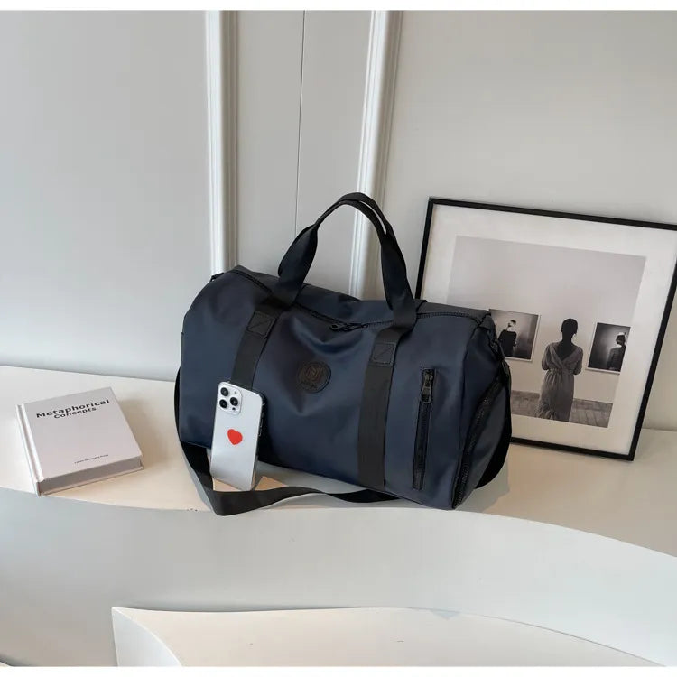 Oxford Cloth Travel Bag Dark Navy One Size - Fashorio