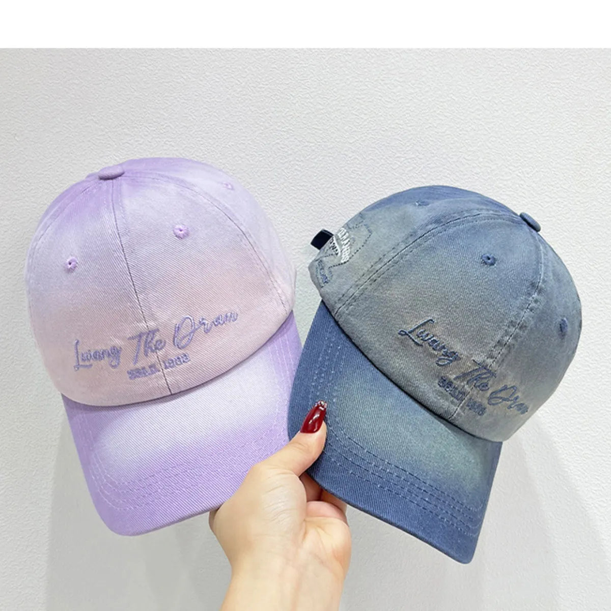 Embroidered Adjustable Cotton Baseball Cap - Fashorio