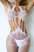 Yelete Cutout Crotchless Fishnet Bodystocking - Fashorio