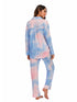 Collared Neck Long Sleeve Loungewear Set with Pockets - Fashorio