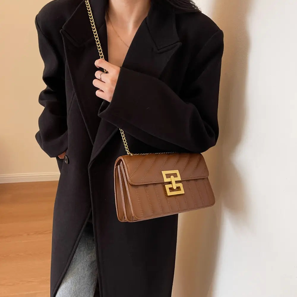 PU Leather Crossbody Bag - Fashorio