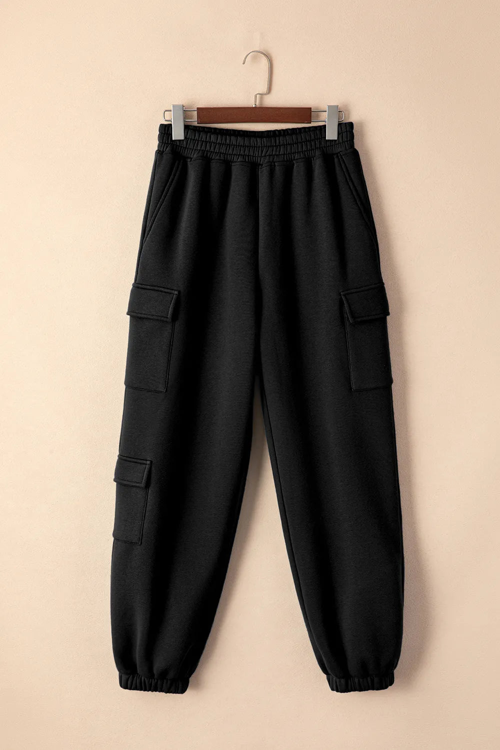 Pocketed Elastic Waist Active Joggers - Fashorio