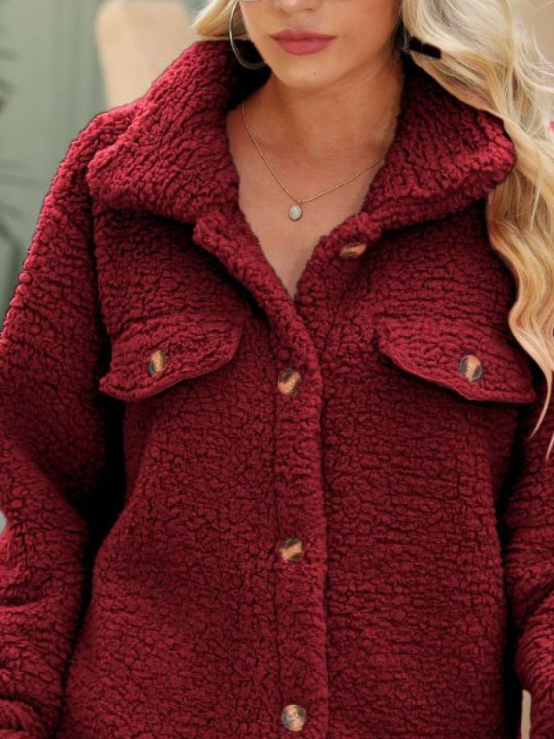 Button Down Collared Coat - Fashorio