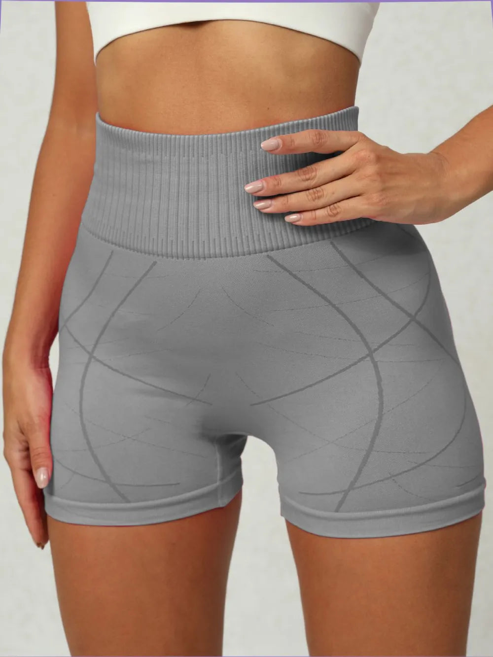 High Waist Active Shorts - Fashorio