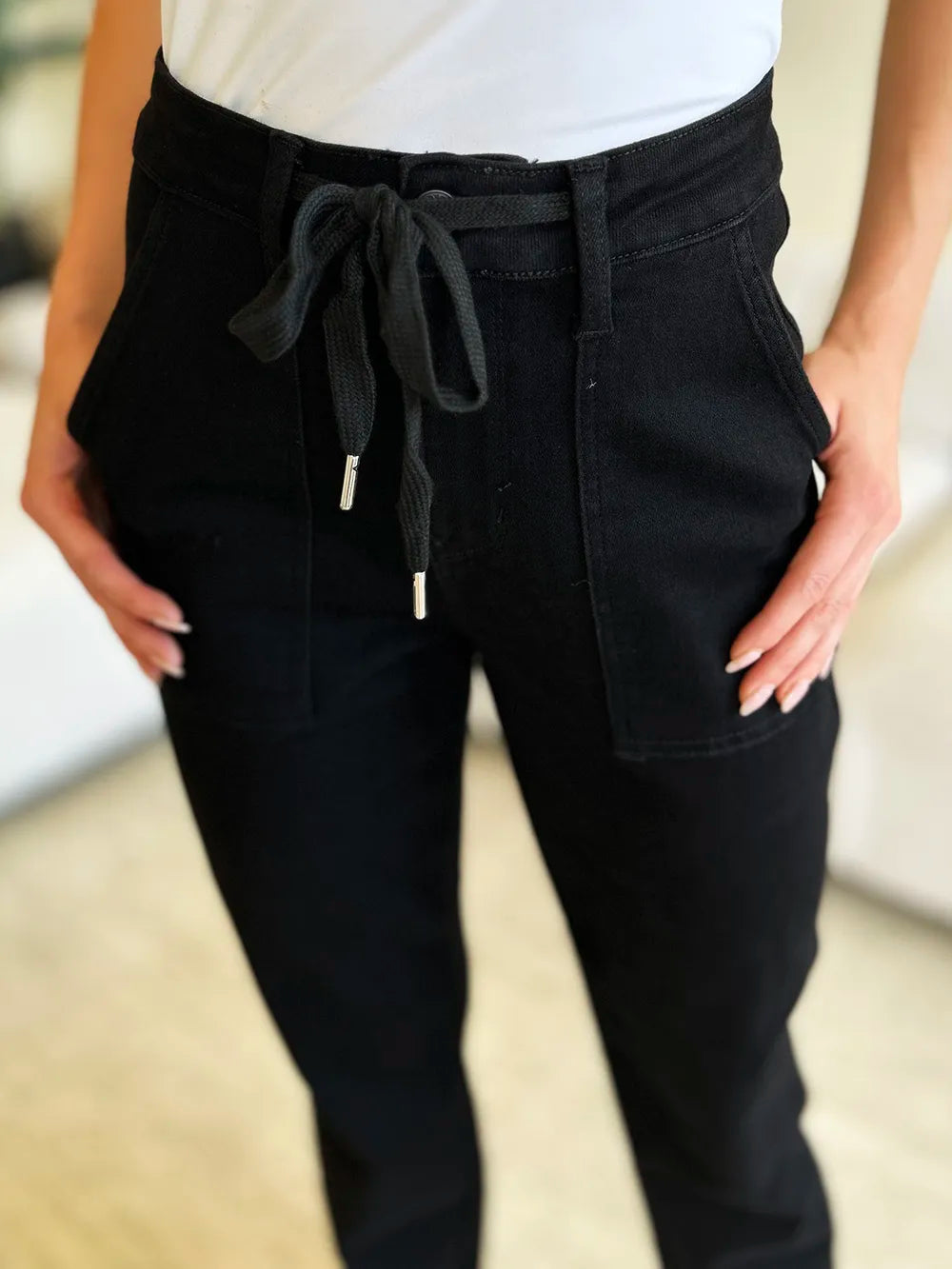 Judy Blue Full Size High Waist Double Roll Cuff Jeans - Fashorio