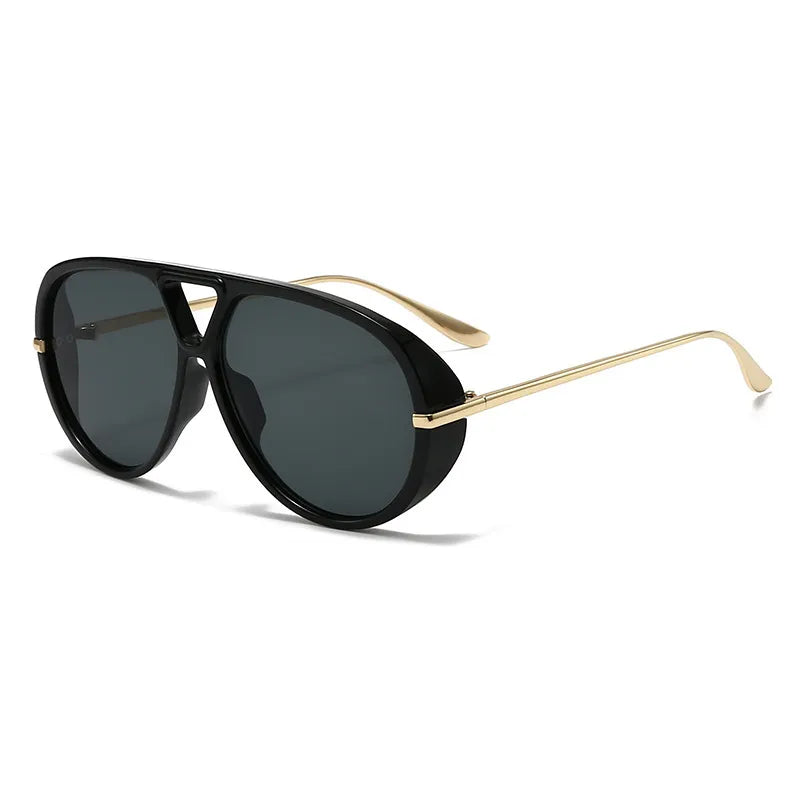 Aviator Fashion Sunglasses with Yellow Tinted Lenses styleF One Size - Fashorio