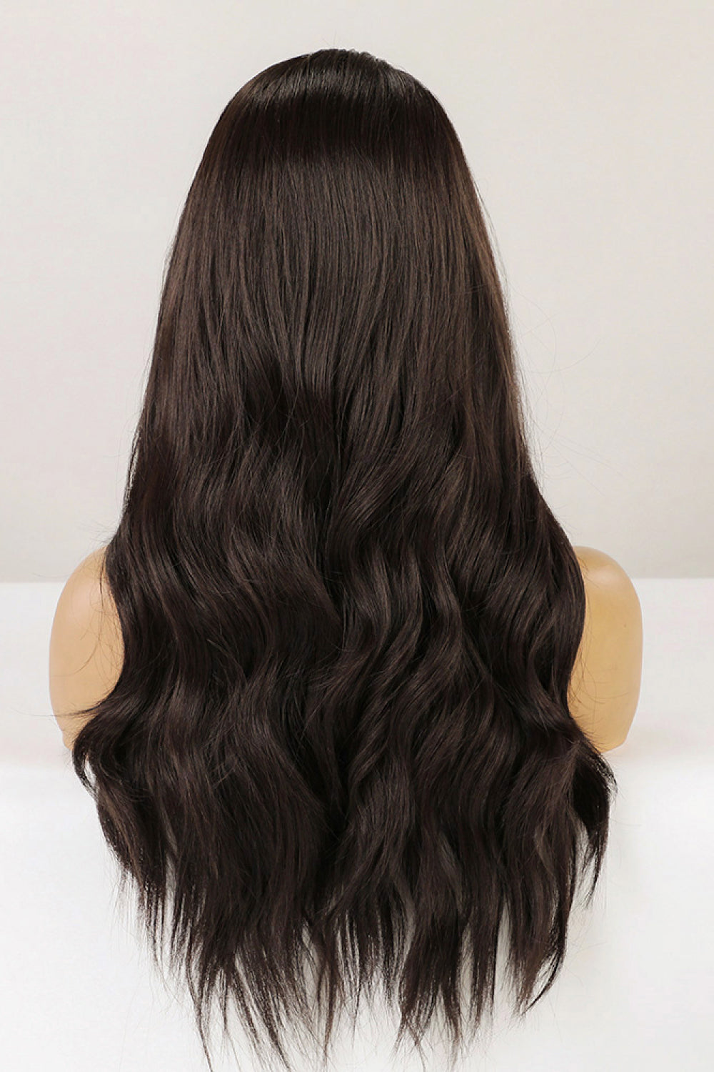 13*2" Lace Front Wigs Synthetic Long Wave 26" Heat Safe 150% Density in Brown - Fashorio