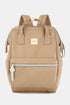 Himawari Water Resistant Canvas Backpack Bag with Side Pockets Camel One Size - Fashorio