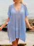 Side Tied V-Neck Cover-Up - Fashorio