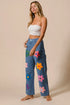 BiBi Flower Print Straight Legs Pants - Fashorio