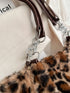 Faux Fur Leopard Shoulder Bag - Fashorio