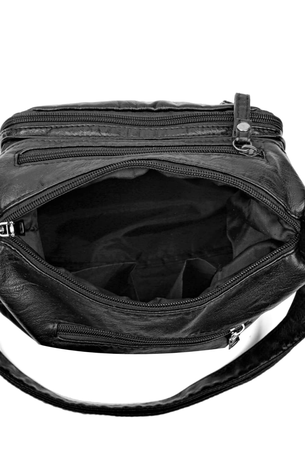 Multi-Pocket PU Leather Crossbody Bag - Fashorio