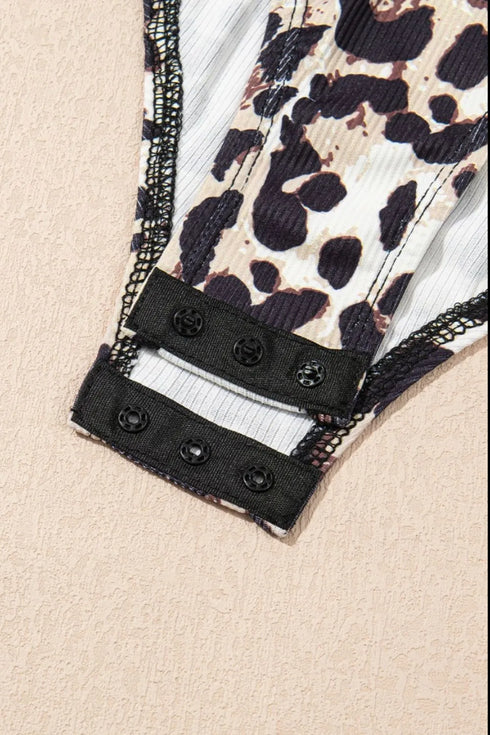Leopard Sleeveless Bodysuit - Fashorio