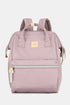 Himawari Water Resistant Canvas Backpack Bag with Side Pockets Light Mauve One Size - Fashorio