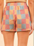 Striped High-Waist Shorts - Fashorio