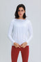Millennia Loose Fit Active Top White - Fashorio