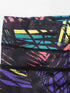 Printed Wide Waistband Active Leggings with Stirrups - Fashorio