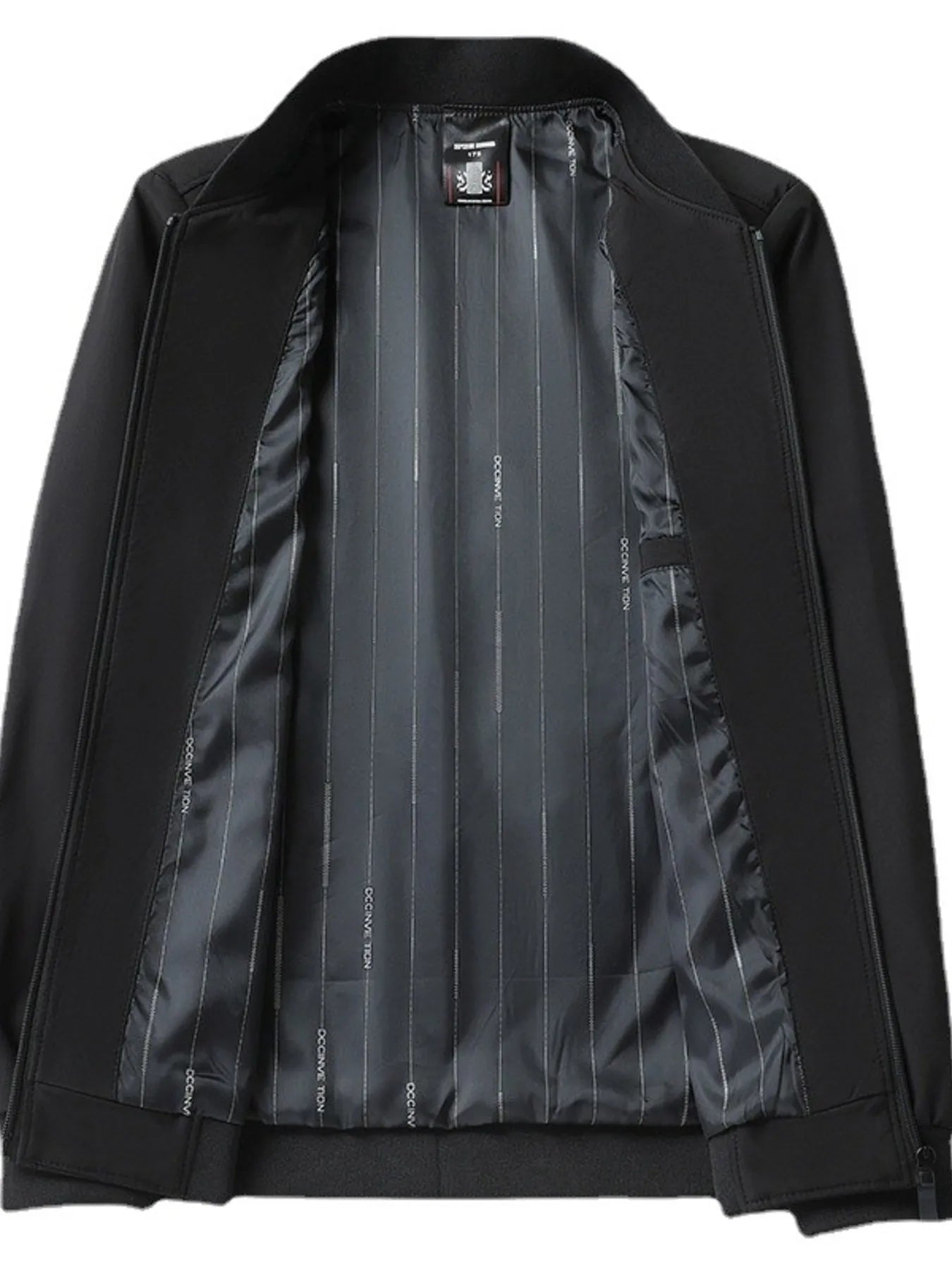 Men's Plus Size Zip Up Long Sleeve Jacket - Fashorio